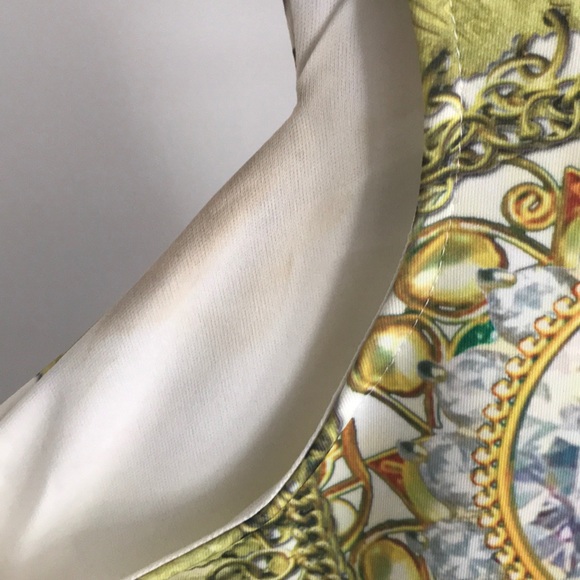 Neoprene Cut-Out Dress with Jewel Print - Picture 6 of 6